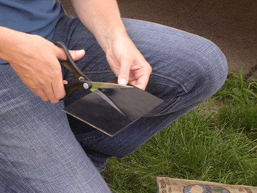 Trimming the Rugged Repair Patch