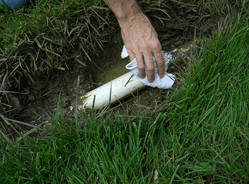 Preparing Surface for Repair Patch