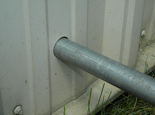 Remove Pipe from Shed