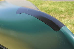 Black Skid Plate on Canoe